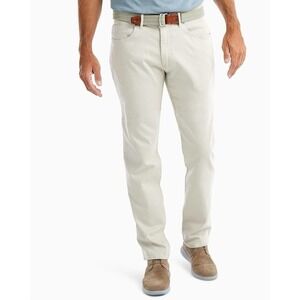 NWT Johnnie-O Hugo 5-Pocket‎ Pants Stone Khaki Twill Preppy Jeans